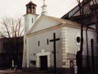 Dawna kaplica pw. Przenajświętszego Sakramentu przy ul. Skaryszewskiej, widok współczesny (obecnie kościół rzymskokatolicki parafii św. Wincentego Pallottiego)
